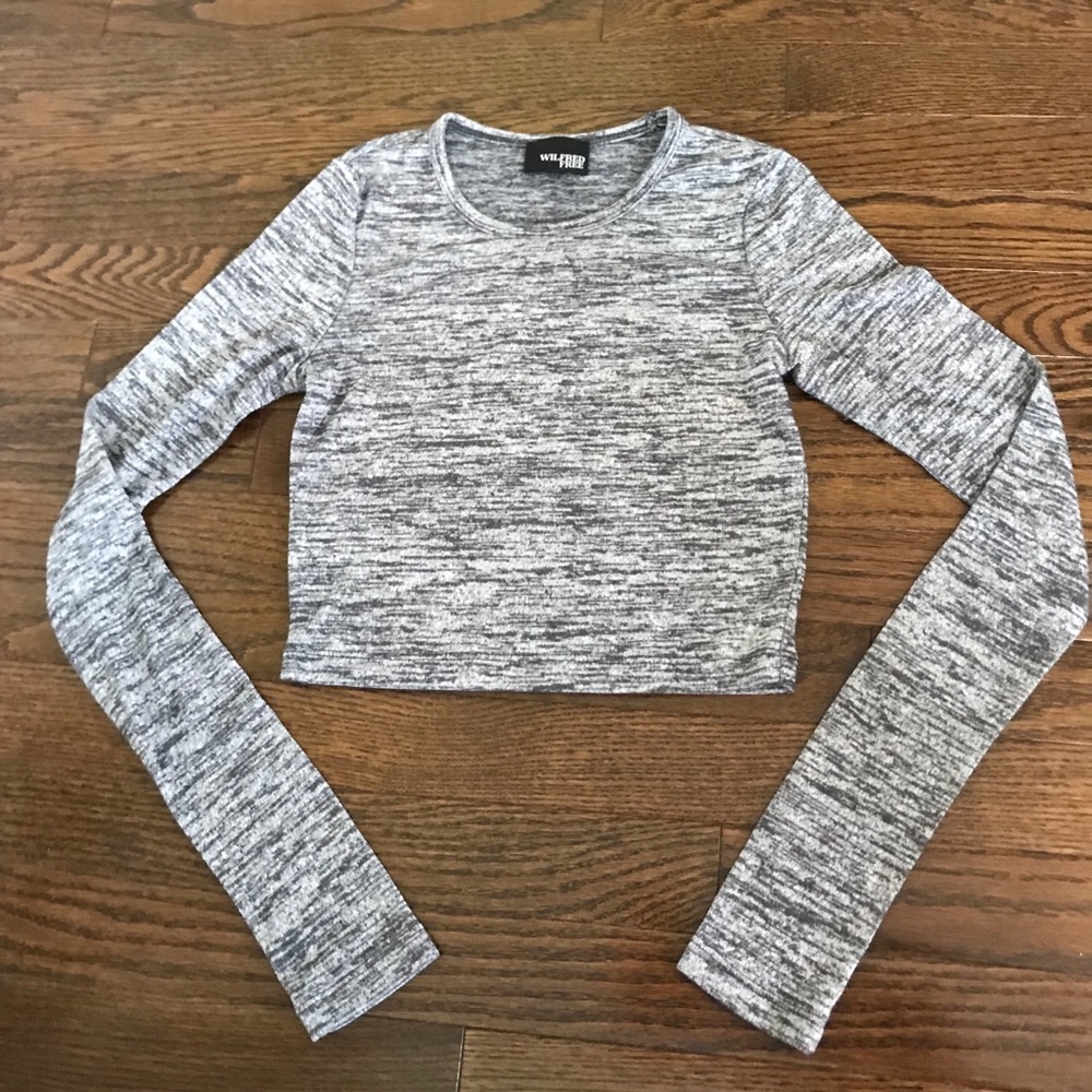 Heather Grey Crop Top